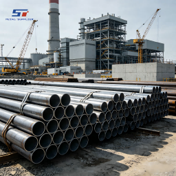 Крупномасштабная поставка труб ASTM A106 для проекта строительства электростанции.